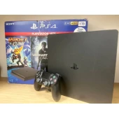 Consola CONSOLA PLAYSTATION 4 SLIM 1TB, SERIS 02-27452575-1728152, STARE 3, CU CABLURI DE ALIM SI HDMI, 1 CONTROLLER