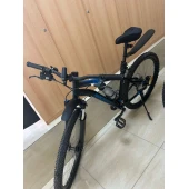 Bicicleta ROCKRIDER ST 120 SPORT TRAIL, STARE 2, NEGRU CU ALBASTRU