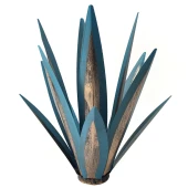 Simulated Agave Metal Green Plant 7-color LED Solar Outdoor Decorative Statue Lifelike Iron Decorate