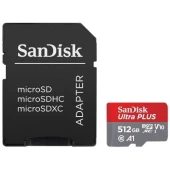 Aparat foto CARD DE MEMORIE SANDISK ULTRA MICROSD XC UHS-I , FULLHD, 512GB